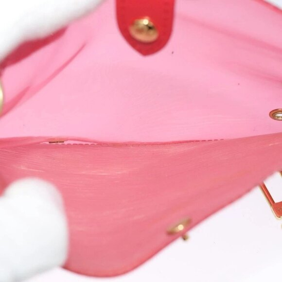 LOUIS VUITTON Epi Plage Via Hand Bag Vinyl Red Grenadine - Picture 11 of 16